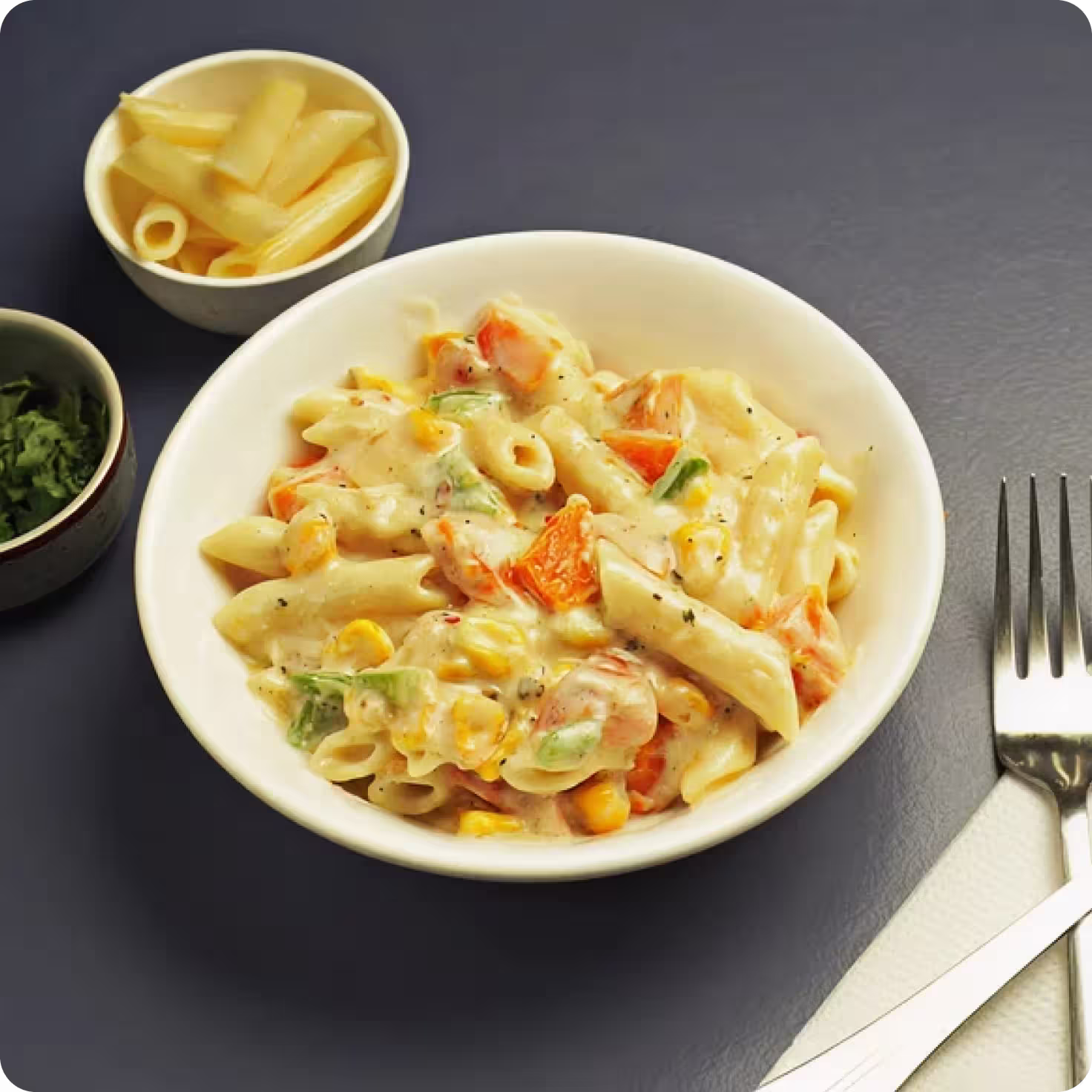 Millet Pink Sauce Pasta