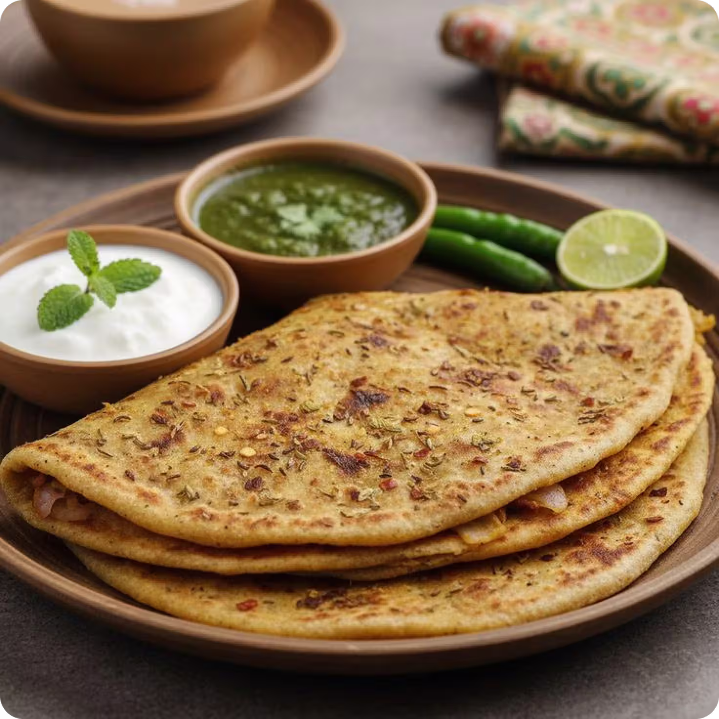 Millet Mix Veg Phulka (Roti)
